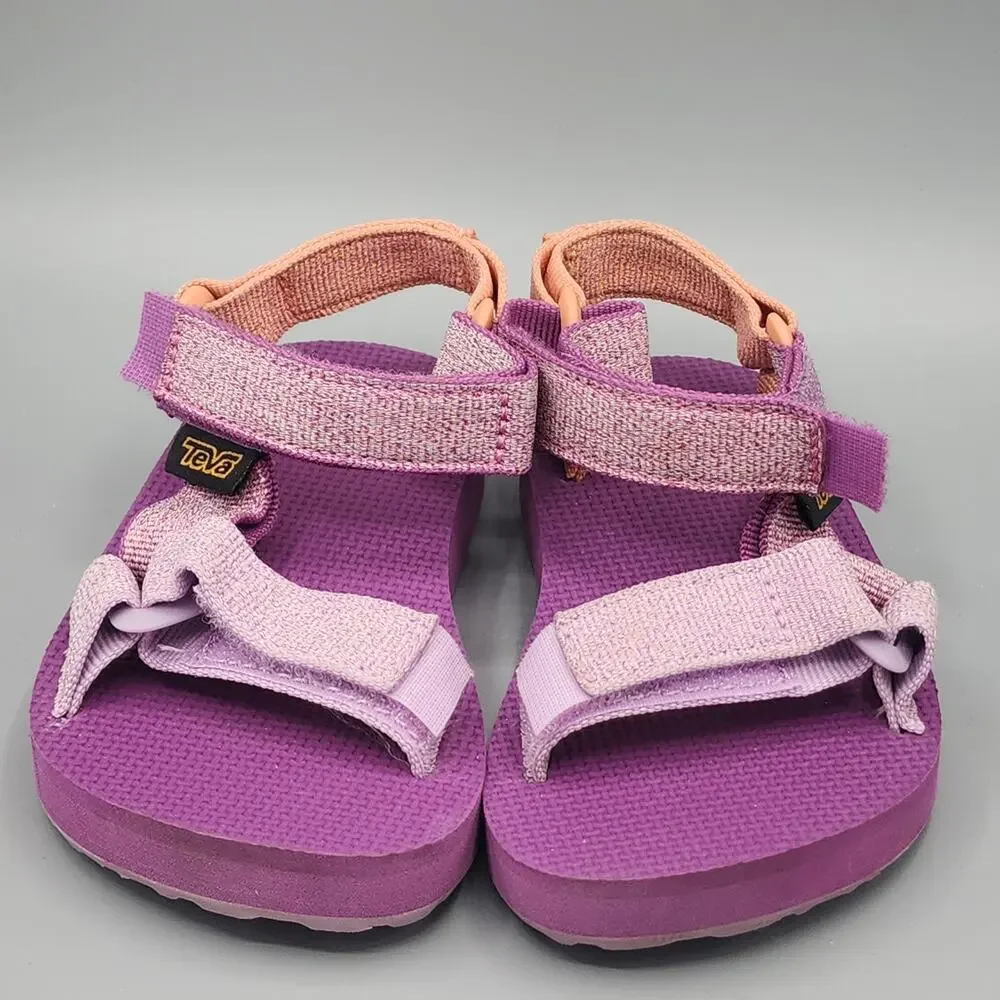 Teva Kids Original Universal Metallic Sandals Pink Purple 1131611C Size 9 US